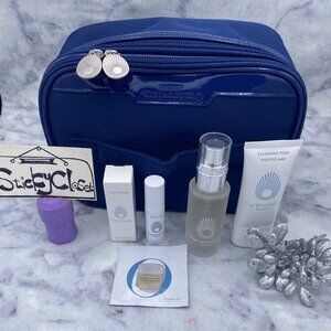Omorovicza Skincare Set-Blue Pouch,Night Cream,Serum,Cleansing Foam&Mist-5pc-NEW